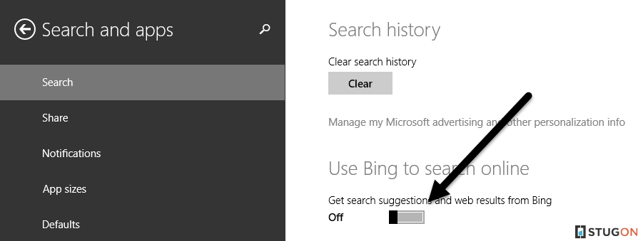 How To Remove Bing Search From Windows 8.1 - Stugon