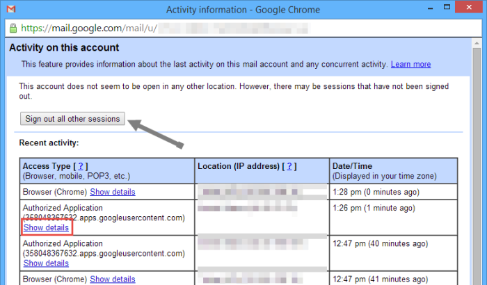 sign out of chrome remotely