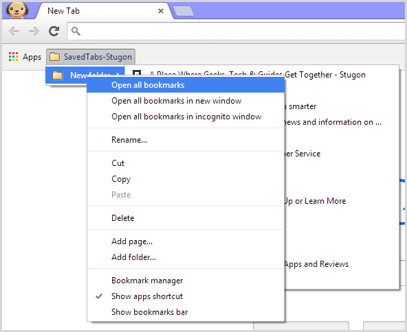 How To Save A Set Of Tabs In Chrome