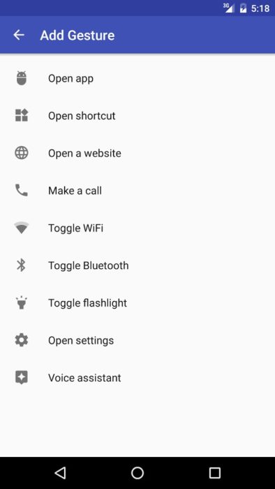 enable gesture control android gravity gestures 394x700